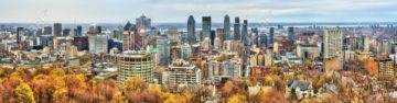 80466194 montreal skyline from mont royal canada