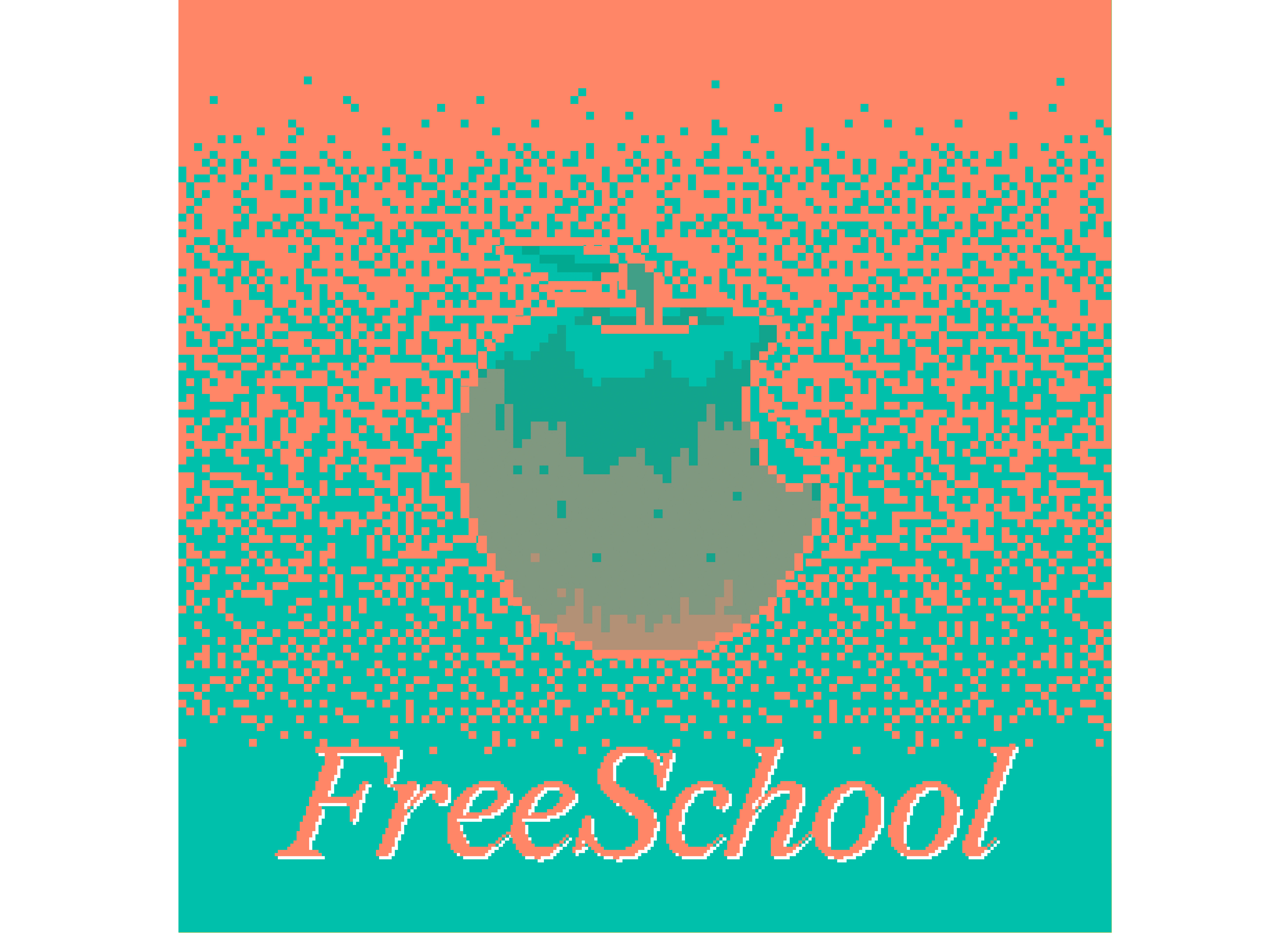 Free School Social Media Graphic Orange Teal WEB